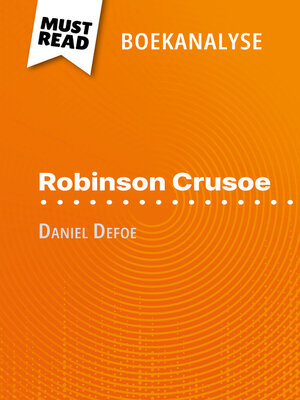 cover image of Robinson Crusoe van Daniel Defoe (Boekanalyse)